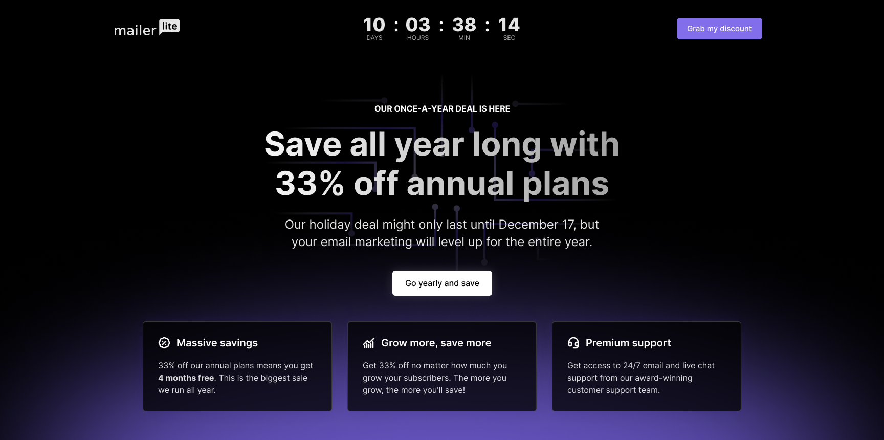 Spotlight: Black Friday/Cyber Monday 2024 campaign hero design