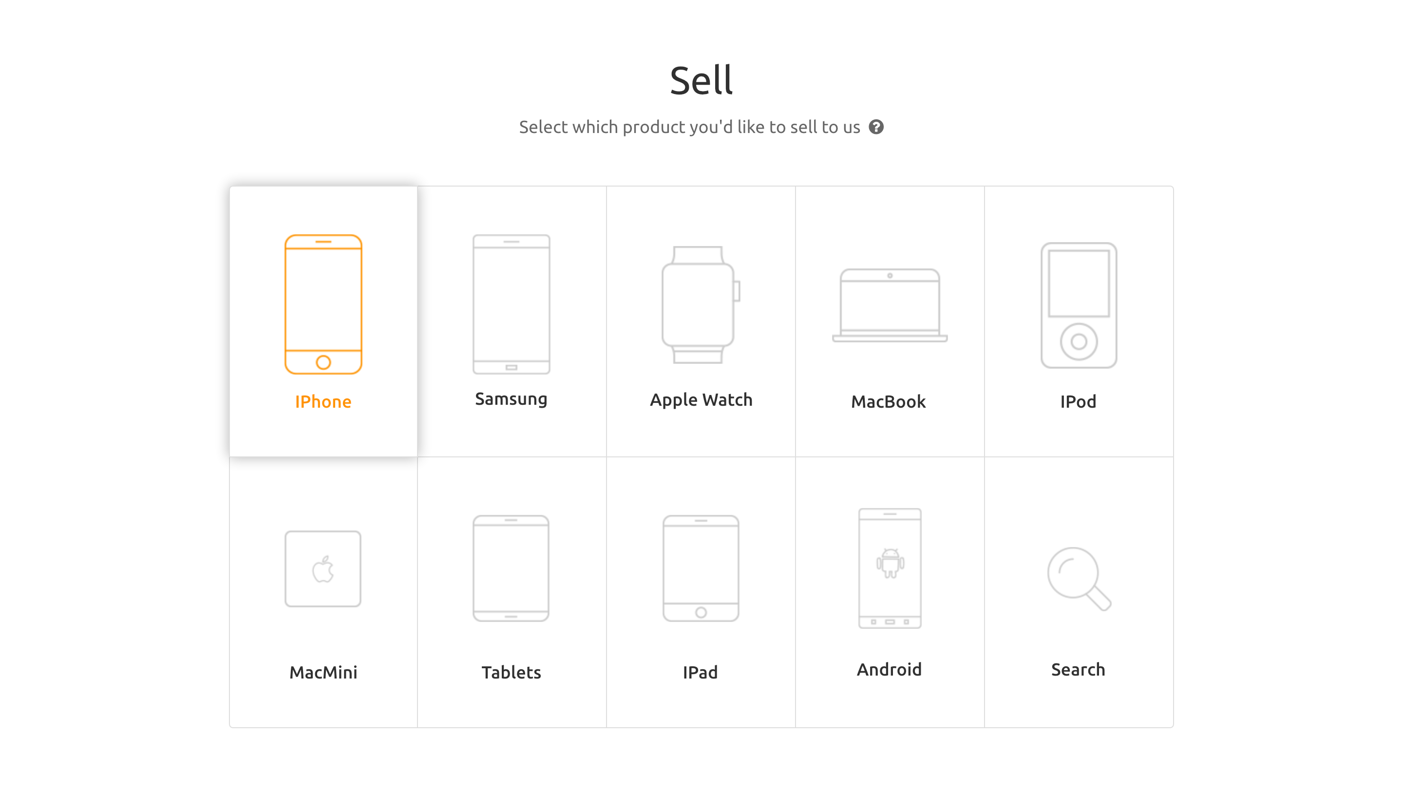 Finding your device to sell on ItsWorthMore